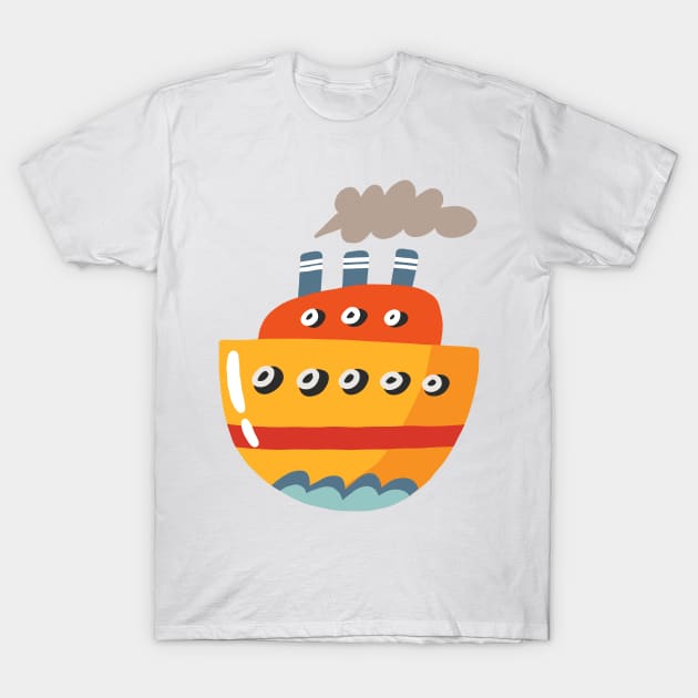 Steamboat T-Shirt by JunkyDotCom